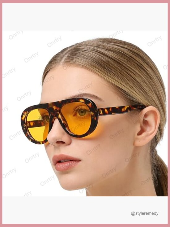 Retro Aviator Sunglasses with UV Protection